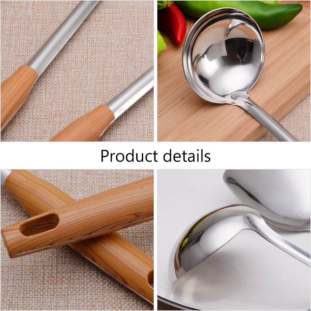 Stainless Steel Cooking Ladle Large Stirring Spoon Stainless Steel Cooking Ladle