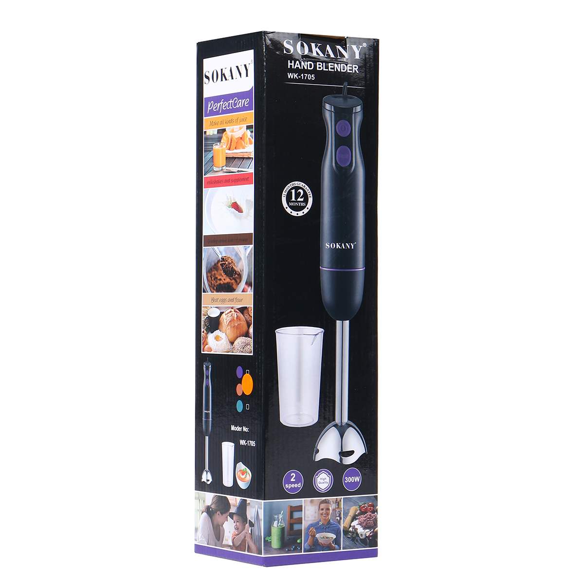 SOKANY 2 Speeds Hand Blender Electric Food Blender Mixer Kitchen Detachable Hand Blenders Egg Beater Vegetable Stand Blend