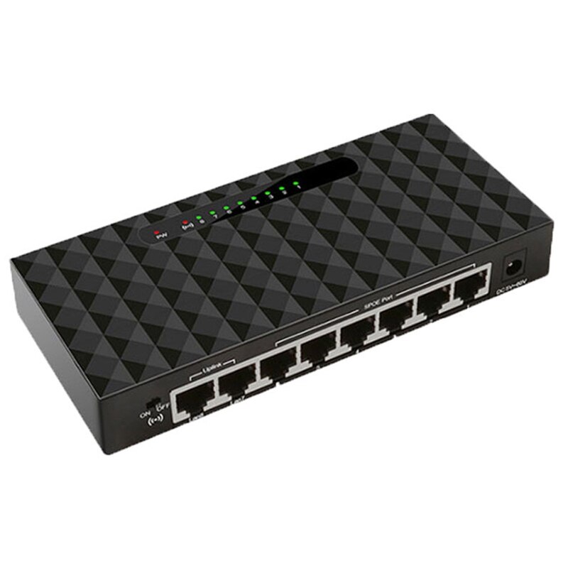 8 Port Gigabit Switch Netwerk Ethernet Switch Smart Network Switch Hub Adapter Volledige Of Half Duplex Uitwisseling: Default Title