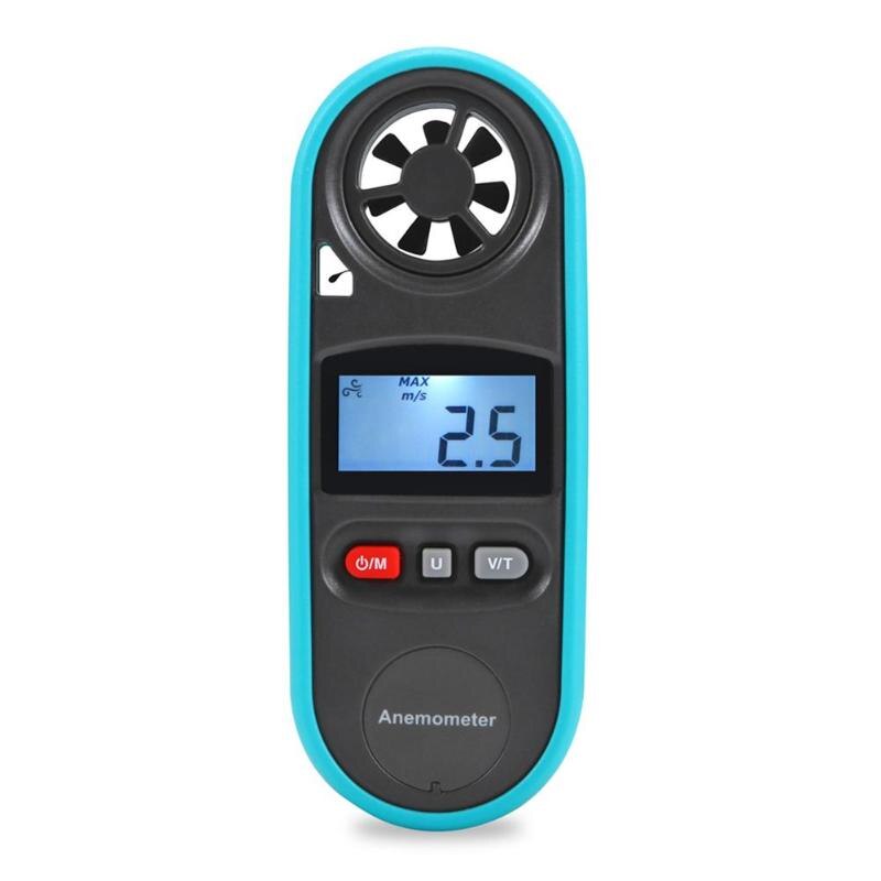 Digital Windmeter Anemometer Portable LCD Thermometer Wind Speed Gauge Meter Rapid Response and Accurate Measurement 816A