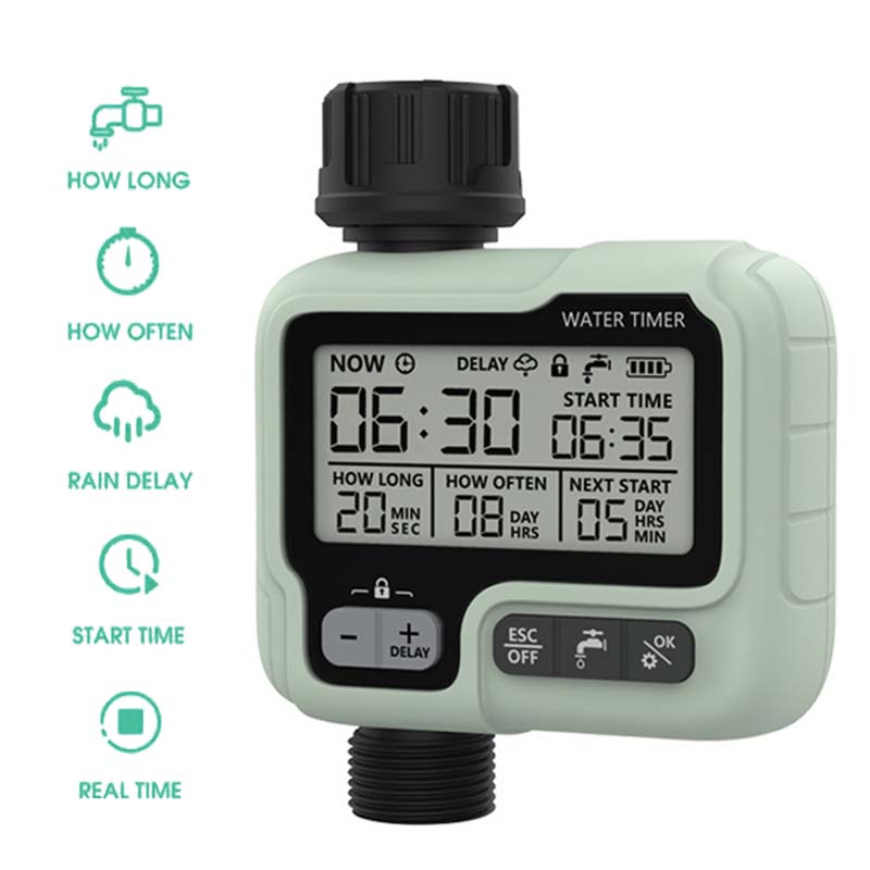 Large Screen Display Waterproof Garden Irrigation Timer Digital Programmable Faucet Watering Timer Irrigation System Controllor