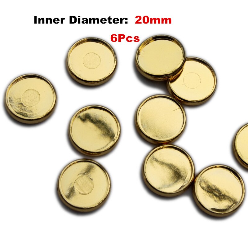 Löysä kirjasidonta levy musta muovinen pyöreä solki noin rulla sienireikä spira sisäkirjat toimistotarvikkeet: 6 kpl 20mm kultaa