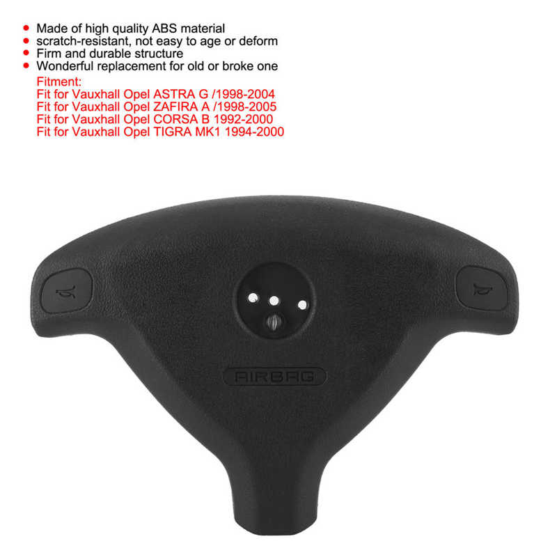 Car Horns car accessories Driver Steering Wheel Cover 90437285 Replacement Fit for Vauxhall Opel ASTRA G/ZAFIRA A/CORSA B Car