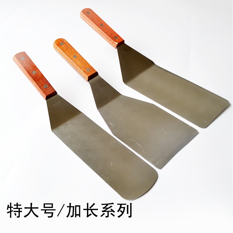 Grillbiff pizza hand skopa tårta pressskyffel matlagning mat tjockna mat spade pannkaka slip teppanyaki kök bbq verktyg