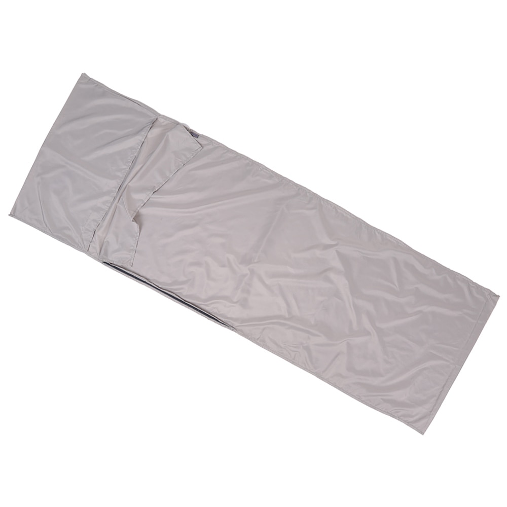 Tomshoo kampeerslaapzak, lazy bag 70*210cm outdoor hiking polyester pongee gezonde slaapzakvoering met kussensloop: Wit