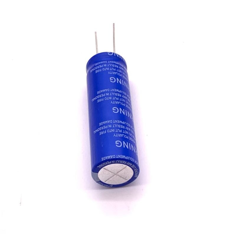 Super Farad Condensator 2.7V 100F 18X60Mm Lage Esr Hoge Frequentie Ultracapacitor Voor Auto Luidspreker Batterij