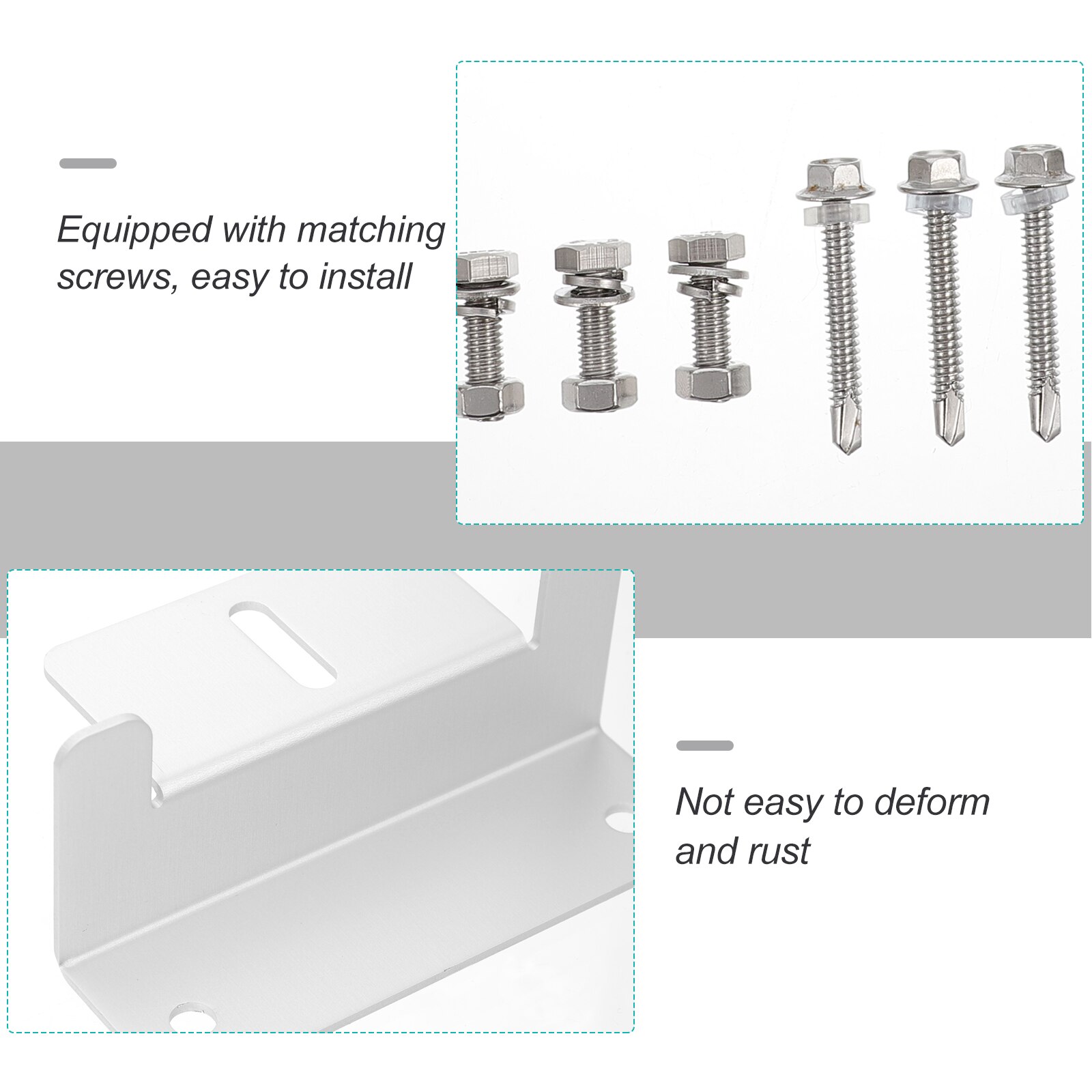 4 Sets Solar Panel Z Brackets Solar Panel Mounting Brackets Solar Panel Brackets