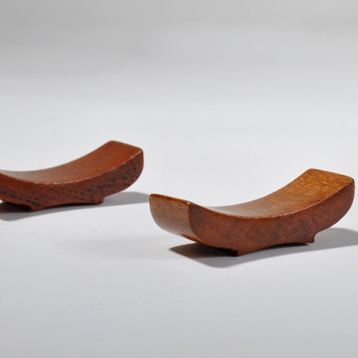 Palillos chinos de madera con en forma de barco, estante de descanso, palillos, práctico, soporte para el hogar, cocina, 6 uds.