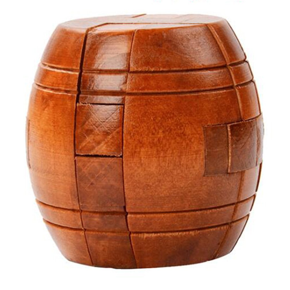 Chinese Ancient Lock Children's Puzzle Solving Manual Brain Toys Early Education Brain Development Toys: Wine barrel lock