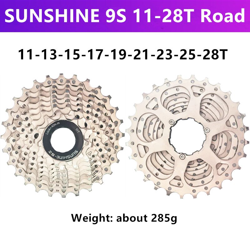 SONNENSCHEIN MTB/rennrad 9/27 geschwindigkeit Variable geschwindigkeit kassette schwungrad 11-23T/25T/28T/32T/36T/40T/42T/46T/50T kassette schwungrad: Straße 11-28T