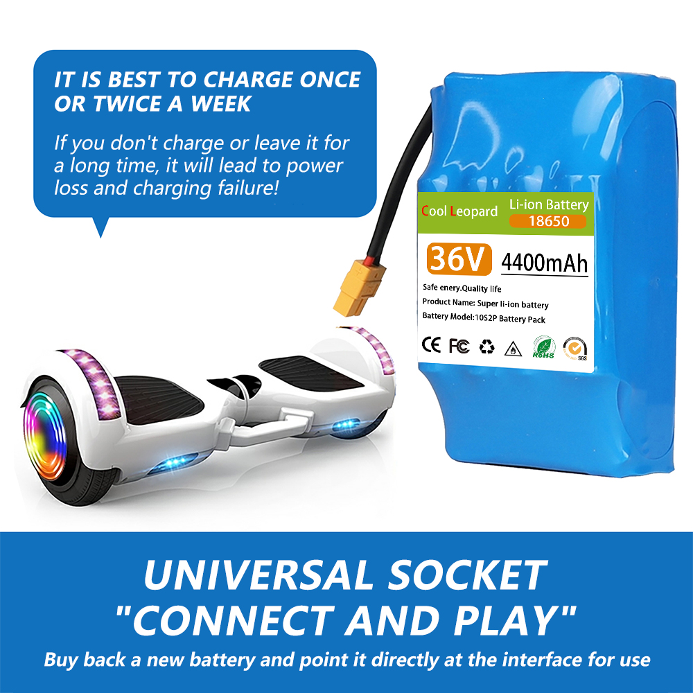 Original 36V 6000mAh 10s2P Battery Is The Lithium-Ion Battery of The Self-Balancing Suspension Plate Unicycle Li-ion Battery