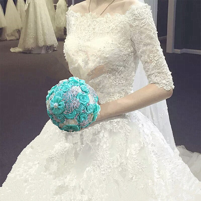 Smukke bryllup blomster brude buketter kunstige bryllup buket dekoration