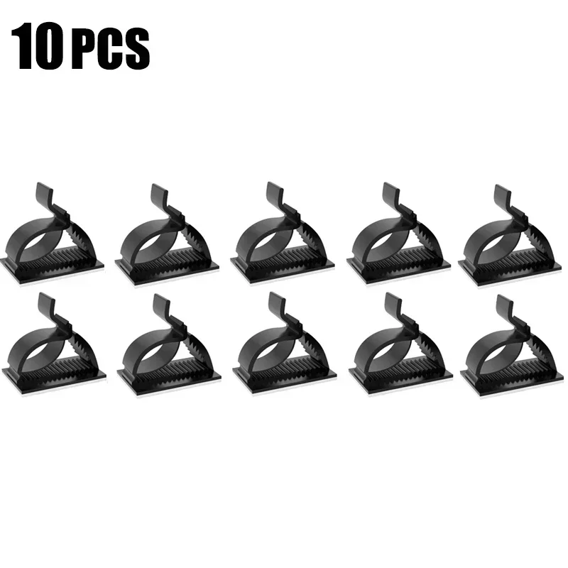 Selbstklebende Kabel-Organizer-Clips, verstellbar, für den Schreibtisch, ordentliches Kabel, Kabelmanager, Befestigungsklemme, USB-Kabel-Befestigungsclips für das Heimbüro: WHITE
