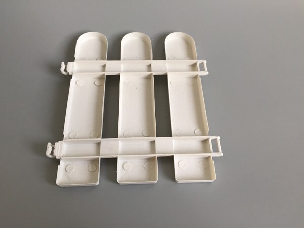 10 stk/parti  d17*h19cm hvite plast gjerde liten hagelapp kunsthekk bakgård dekor staket