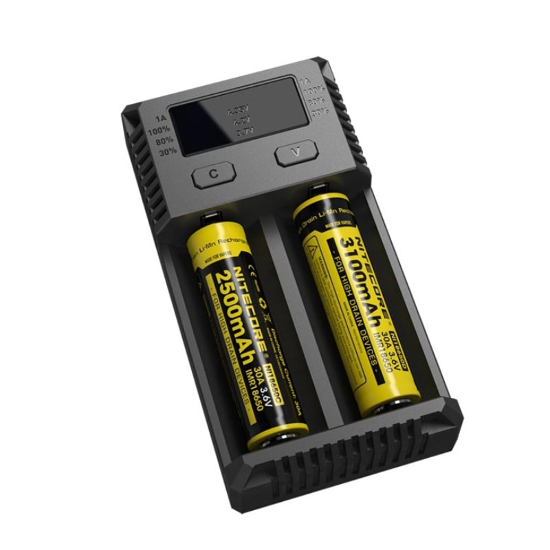 NITECORE NEWI2 Digicharger LCD Intelligent Circuitry li-ion for 16340 14500 18650 18750 26650 battery charger 3.7V carregador