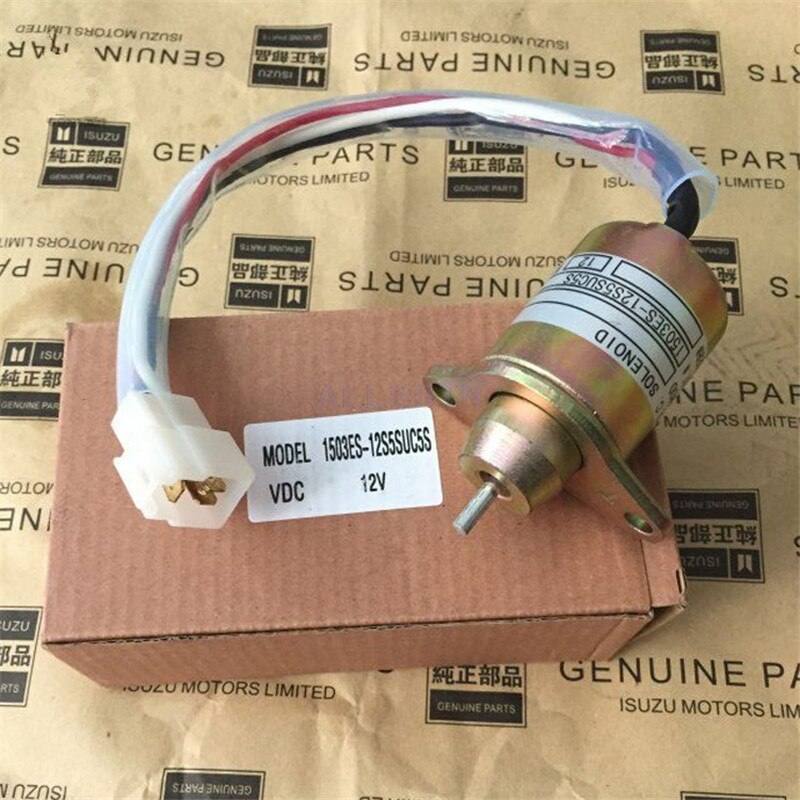 For YANMAR 4TNV94/98 DOOSAN DH DX 60 HYUNDAI 60 Excavator engine flameout solenoid valve flameout switch accessories