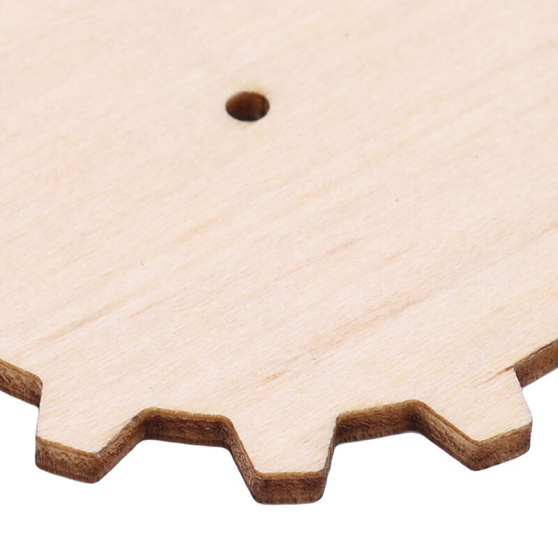 10 pièces en bois inachevé engrenage Puzzle dessiné à la main Doodle accessoires pour pièces de jeu de société artisanat projets ornements