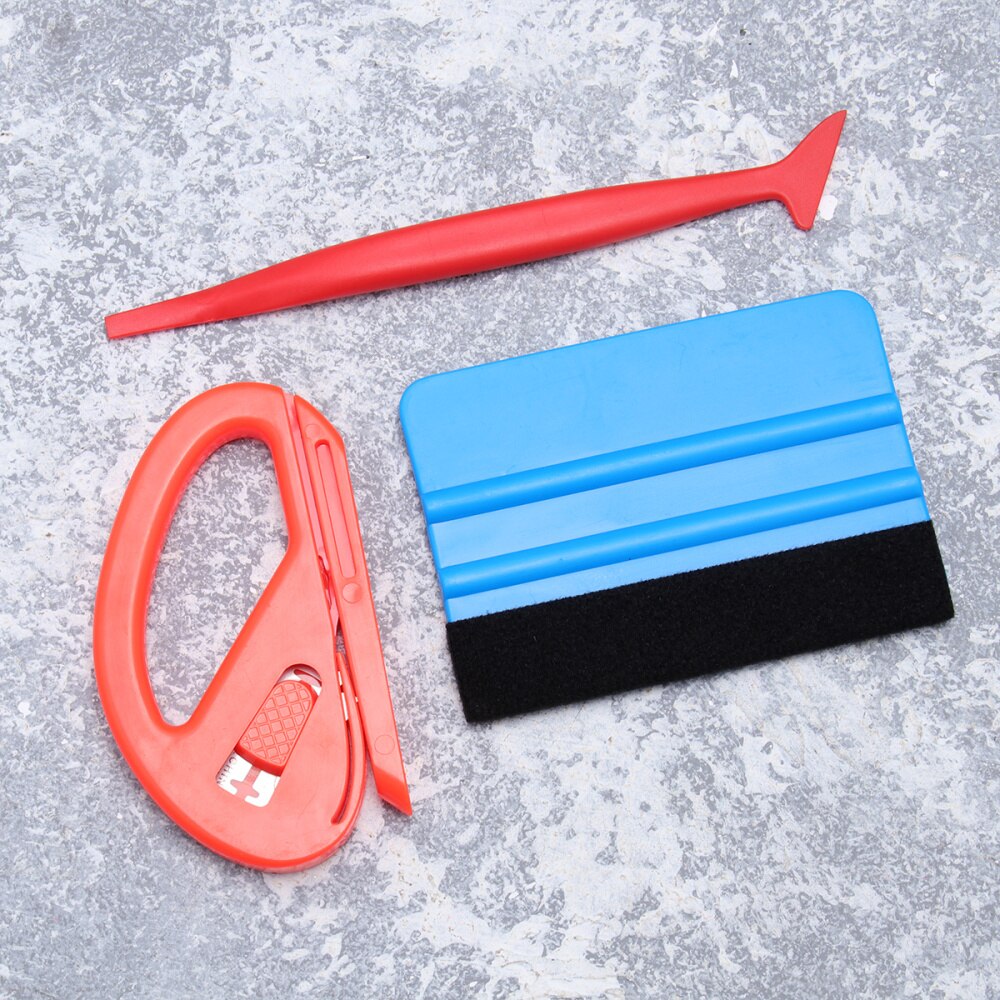 3 in 1 Car Wrap Vinyl Film Tool Film Install Kit Scraper Film Sticker for Auto Car Motor Vehicle