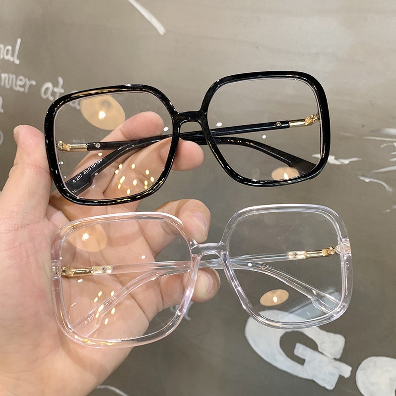 Gafas cuadradas de plástico para mujer, anteojos cuadrados con luz azul, Estilo Vintage, gafas hombres ópticos para miopía, gafas graduadas por ordenador,