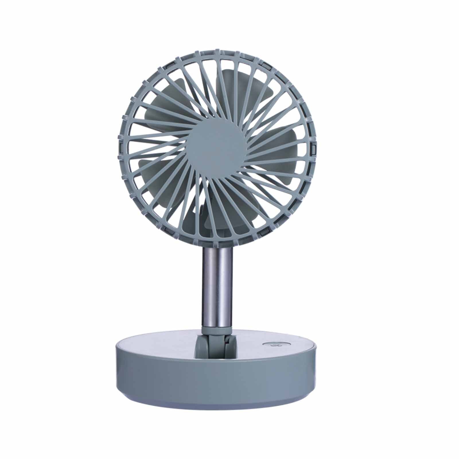 Rechargeable Desktop Folding Usb Fan With Strong Wind Outdoor Mini Mute Handheld Fans With Power Portable Electr