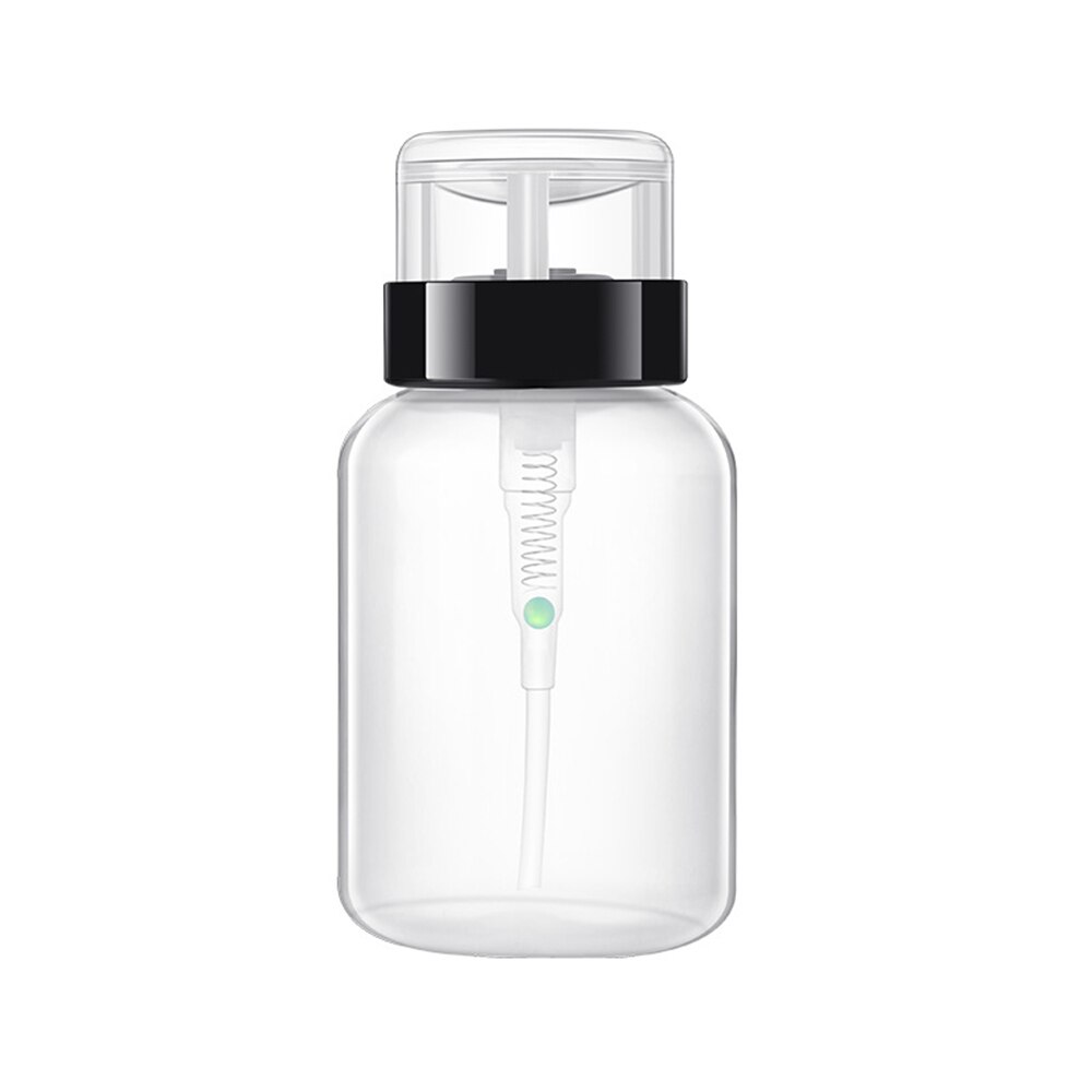 200ml Nagellak Lege Plastic Fles Alcohol Liquid Remover Pomp Water Dispenser Fles Nail UV Gel Cleaning Tool