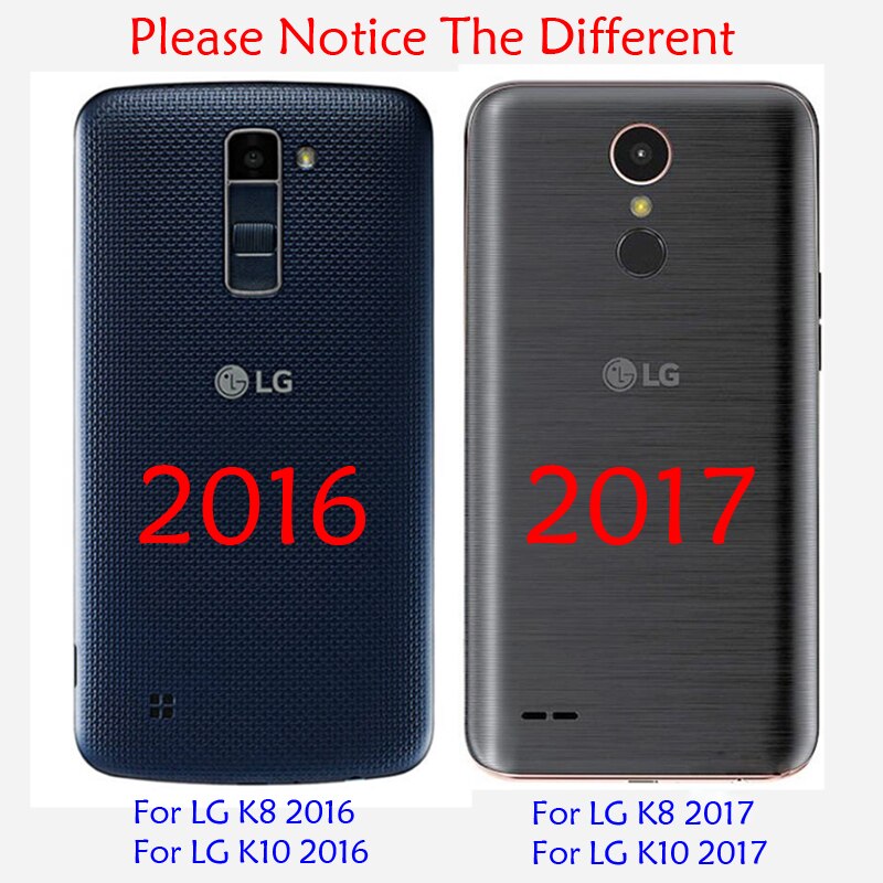 Pour LG K8 étui 5.0 pouces fenêtre vue étui à rabat support pour LG K8 LTE K350 K350E K350N Funda Coque pour LG K8 rabat