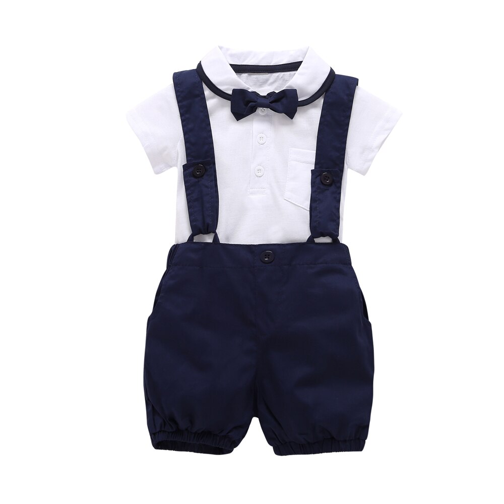 Sommer baby dreng tøj sæt kortærmet t shirt+bukser herredragter baby trøjer nyfødt spædbarn tøj jumpsuit outfit