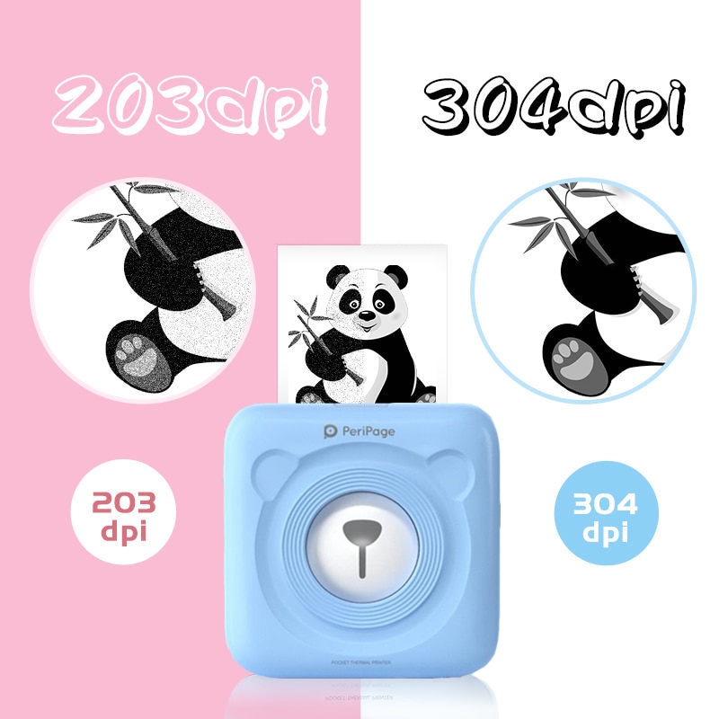 Peripage A6 Photo imprimante d'étiquettes thermiques Mini poche Portable autocollant imprimante impression sans encre pour téléphone Portable android iOS Windows