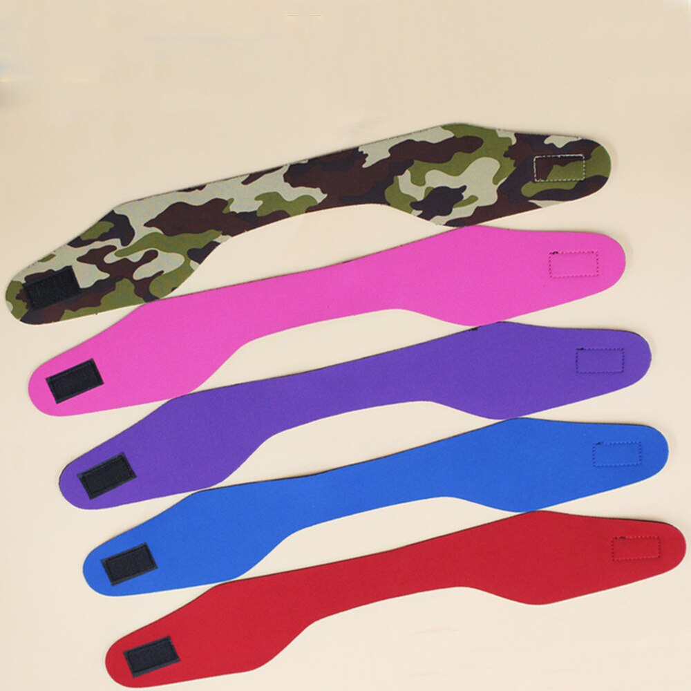 2PCS Swimming Headband Neoprene Adjustable Yoga Diving Ears Protection Hair Band for Kids Adult (Purple M+ Blue)