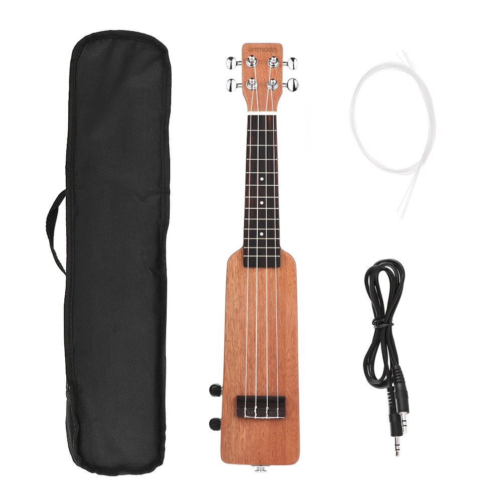 Ammoon-ukelele acústico de 21 pulgadas, instrumento Musical de cuerda de 4 cuerdas con 15 trastes, diferentes tipos de Guitarra