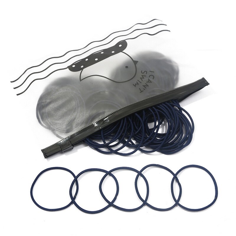 100 pièces/sac fille cheveux anneaux cheveux accessoires queue de cheval en caoutchouc cheveux corde haute élastique cheveux corde Braider tête corde pour les filles: 07