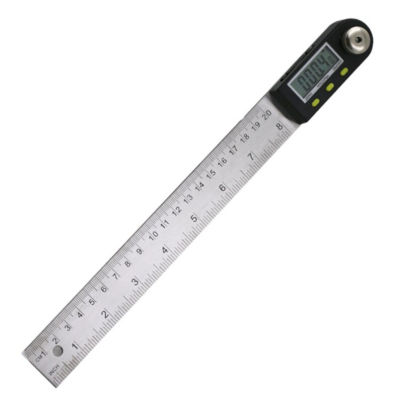 200mm Electronic Angle Meter Gauge Stainless Steel Digital Protractor Inclinometer 20cm Goniometer Level Measuring Tool
