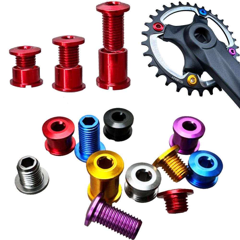 Perno de bielas de bicicleta de montaña M8, para tornillo de plato de manivela individual, doble y Triple, tuercas de fijación de rueda dentada de carretera, accesorio para bicicleta