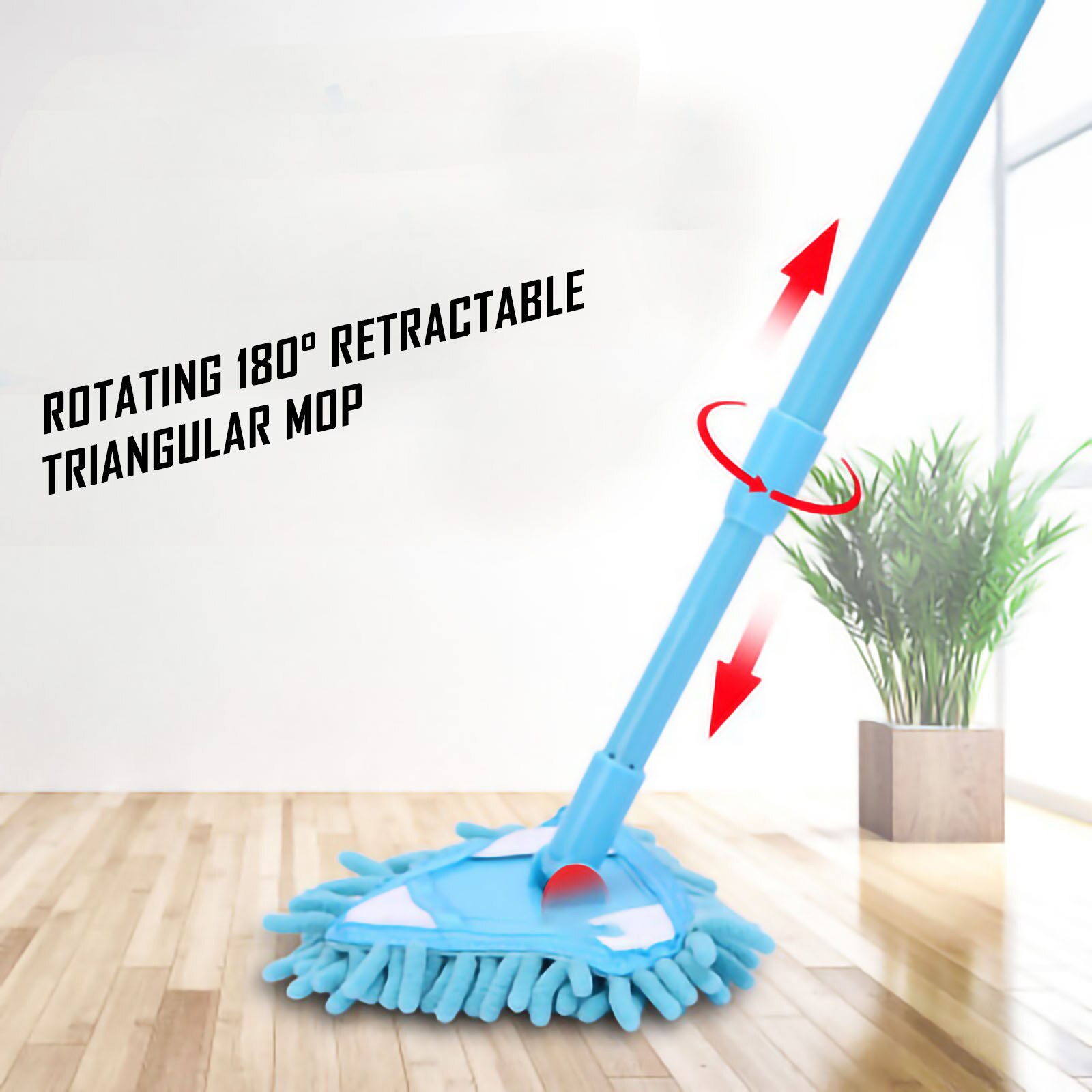 180 Graden Draaibare Driehoekige Cleaning Mop Verstelbare Mini Schoonmaken Mop Kamer Keuken Vloer Schoon Borstel Lui Schoonmaken Mop