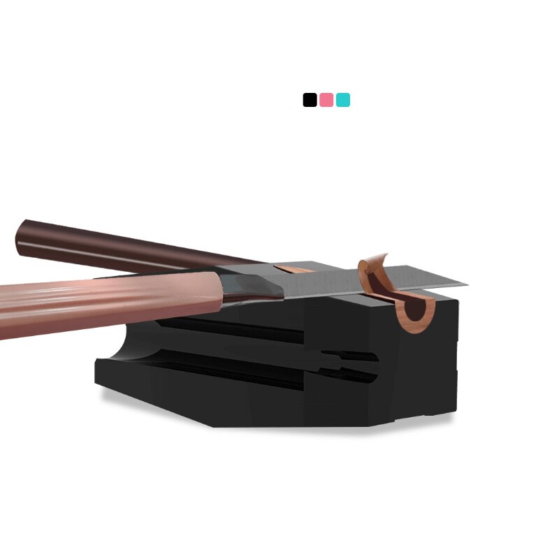 Lápiz de cejas con forma de pico de pato, herramienta de modelado de maquillaje de ojos, resistente al agua, rosa, 4 en 1