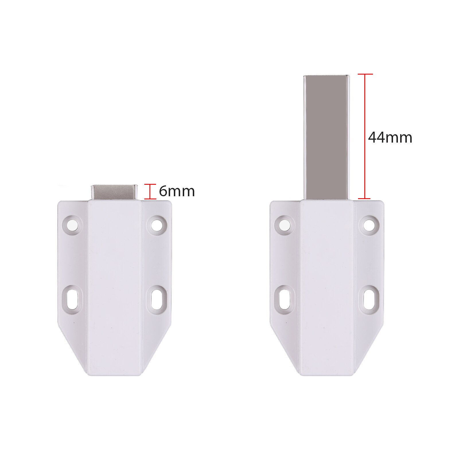 TANiCE 4Pcs Door Latch Sliding Lock Push-To-Open For Release Cabinet Large Doors Drawer Catches Latch White or Brown Door Locks