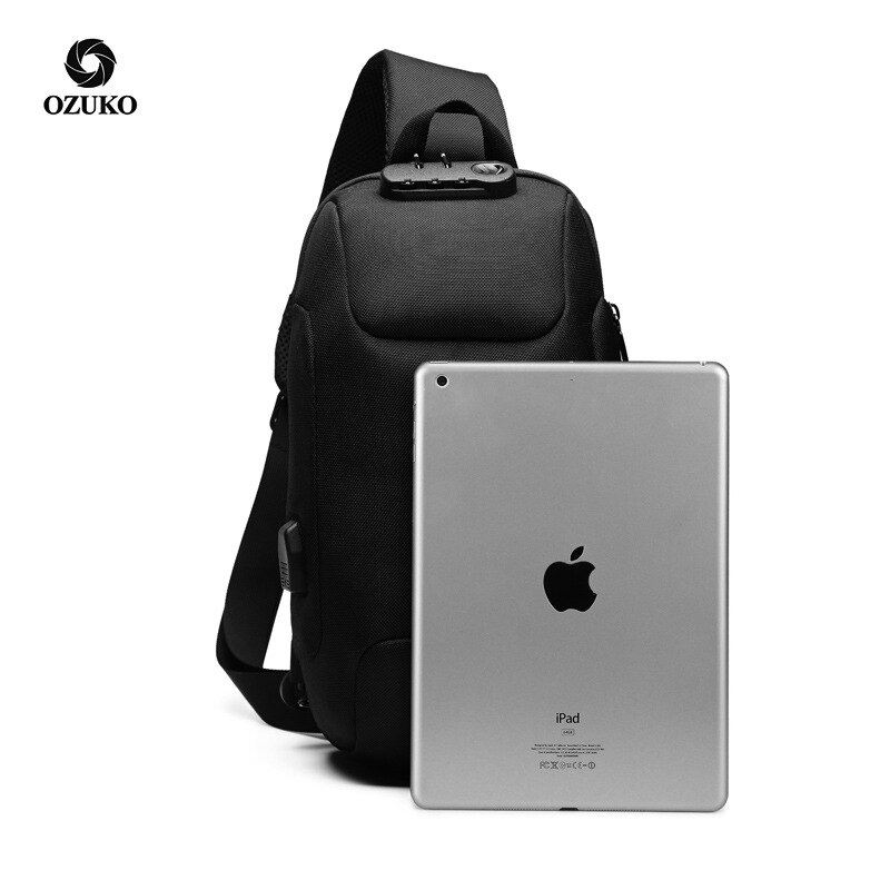 Masculino sacos de ombro sacos de carregamento usb crossbody saco peito anti roubo escola verão curta viagem à prova dwaterproof água mensageiro saco