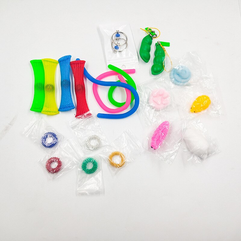 20Stck Zappeln Sensorischen Spielzeug einstellen Extrusive-Lögesungen Zappeln freundlicher Spielzeug