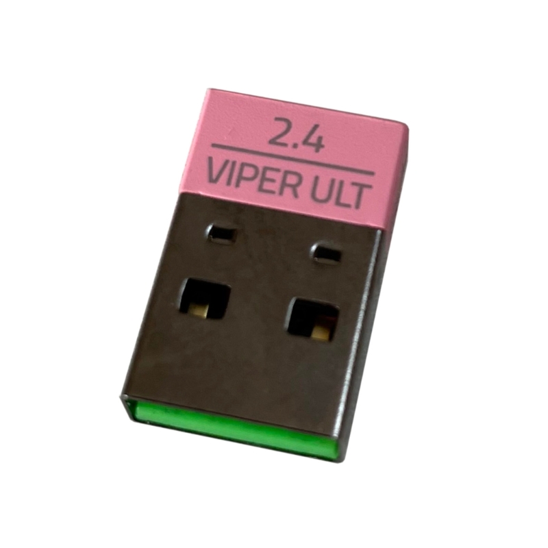 USB Receiver Wireless Dongle Receiver USB Adapter for Razer Viper Ultimate Wireless Gaming Mouse: Pink
