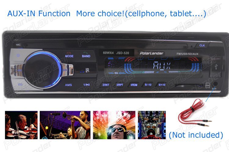 12V bluetooth car Radio car audio MP3 Player built in Bluetooth phonefree USB SD MMC Port Car Electronics In Dash 1 DIN