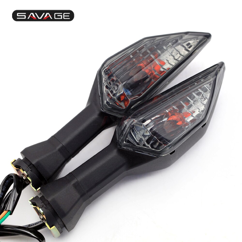 Clignotant LED avant et arrière pour motos KAWASAKI ER6N , Versys 650, , 1000, ZRX 1200, KLR , clignotant: Bulb Smoke