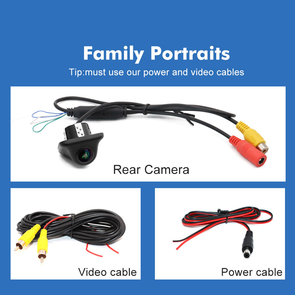 Smartour 4k ahd 1920*1080p Auto Rückfahr kamera Rückansicht HD Nachtsicht 180 "Fisheye Objektiv Auto Parken Vorderseite Aussicht Unterstützung