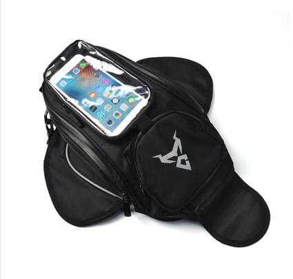 MOTOCENTRIC Motorbike Tank Bag Waterpoof Large Capacity Motorcycle Oil Fuel Pack Riding GPS/Phone Navigation Oil Tank Bag: MC-0081-Grey