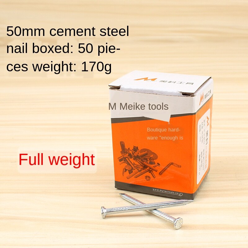 Stål negle cement negle væg negle runde negle høj styrke metal jern negle mursten søm særlige beton negle dekoration krog: 50mm