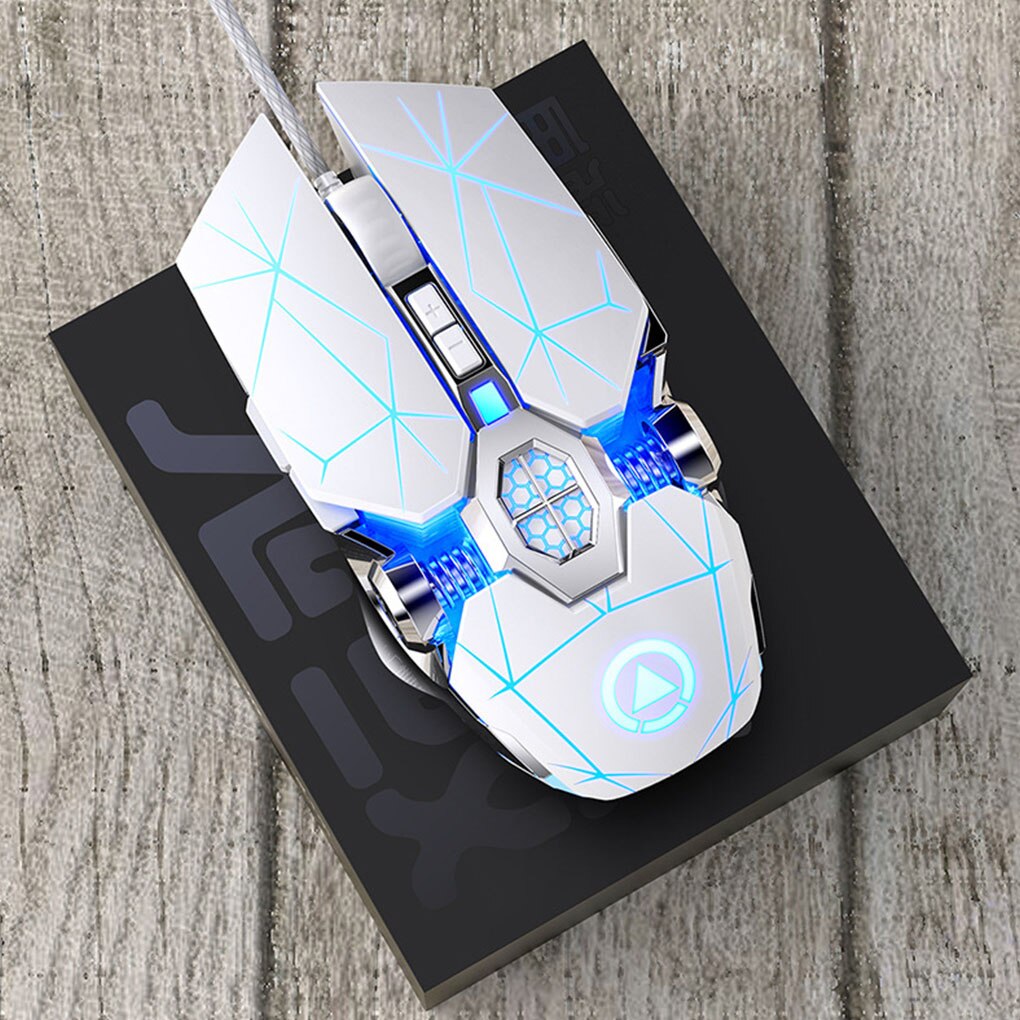 Wired Gaming Mouse Mechanical Sensitive Silent Mouse Backlit 3200DPI Adjust Computer Mice Laptop USB Cable Mouse
