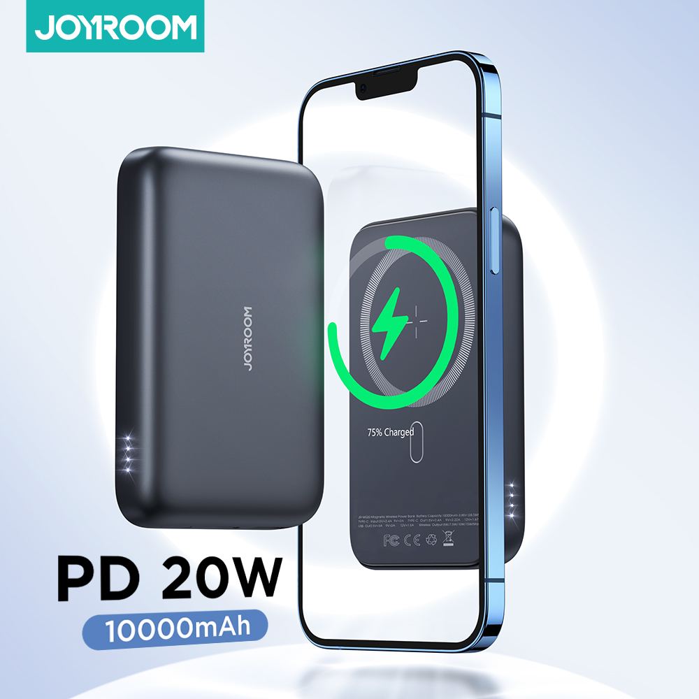 Joyroom Power Bank 10000mAh Magnetic Wireless Charging Powerbank 20W For iPhone 12 13 Pro Max Portable Battery Charger Poverbank