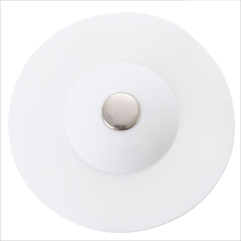 Tapón de drenaje de goma para bañera, tapón de drenaje para el suelo, suministro antiobstrucción para ducha, desagüe para bañera: Blanco