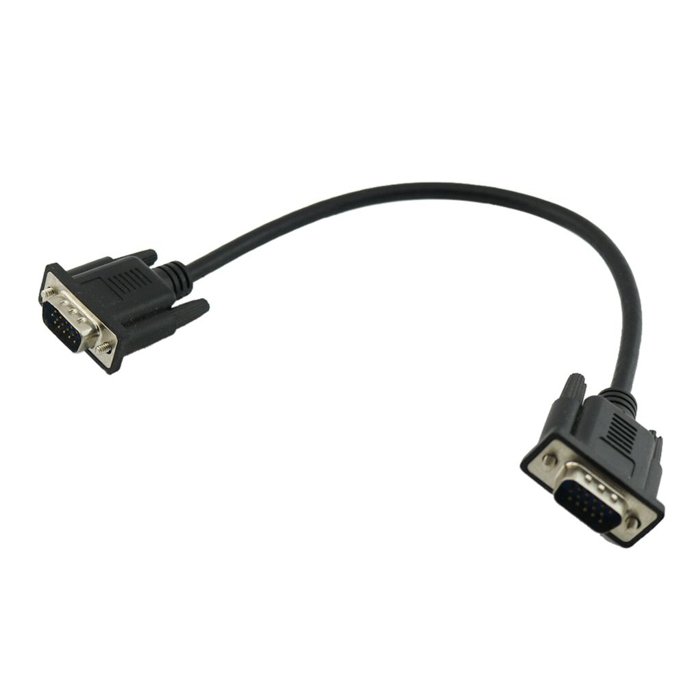 HD-15Pin Vga D-Sub DB15 Korte Video Kabel Cord Man Op Man Voor Monitor 30Cm