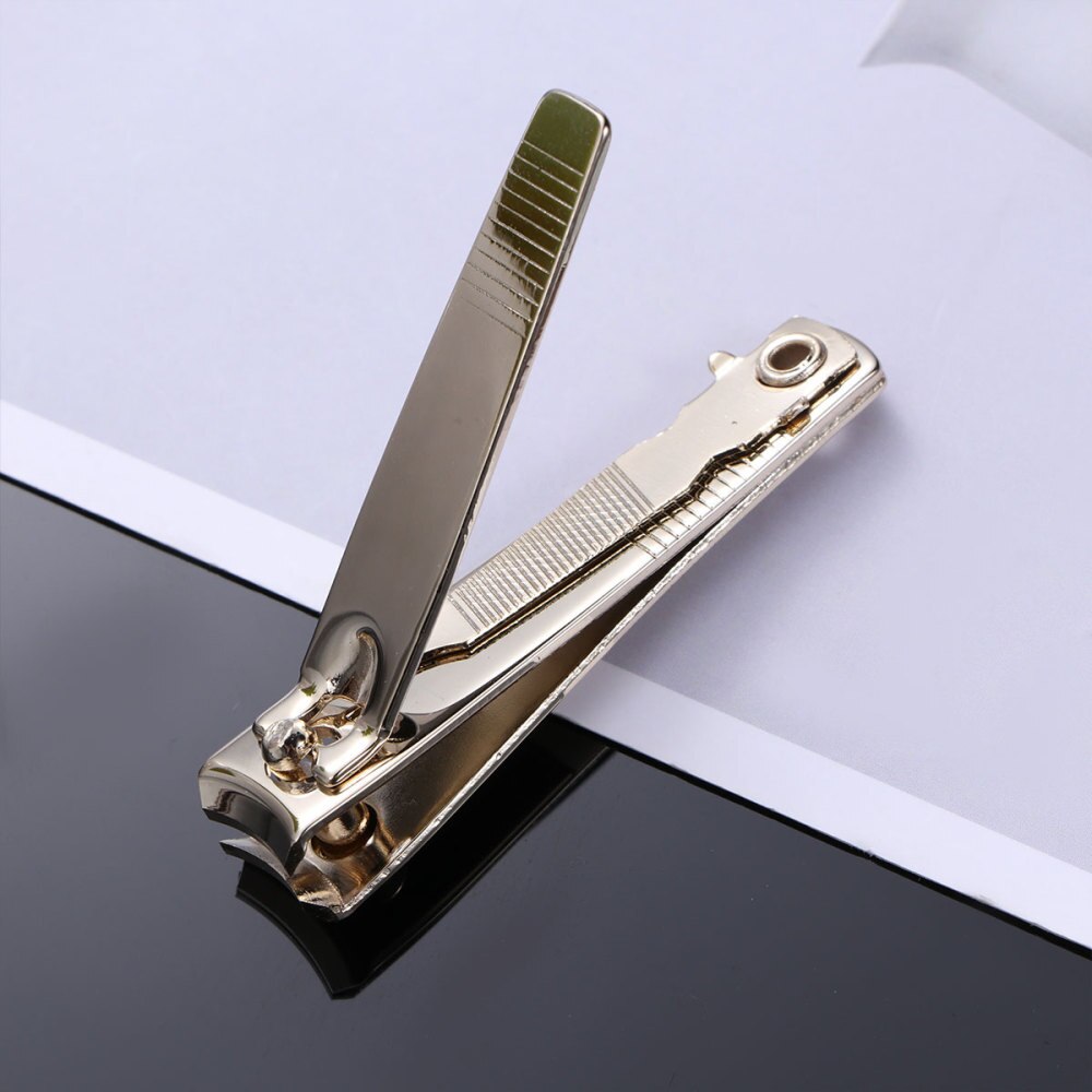 Stainless Steel Nail Scissors Nail Shop Special Manicure Tools Multifunction Nail Clippers(Golden)