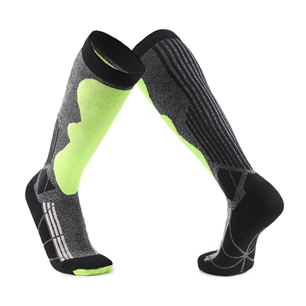 Men Women Cushion Sweat Wicking Outdoor Hiking Warm Thermal Cold Weather Long Hose Thick Winter Sports Knee High Ski Socks